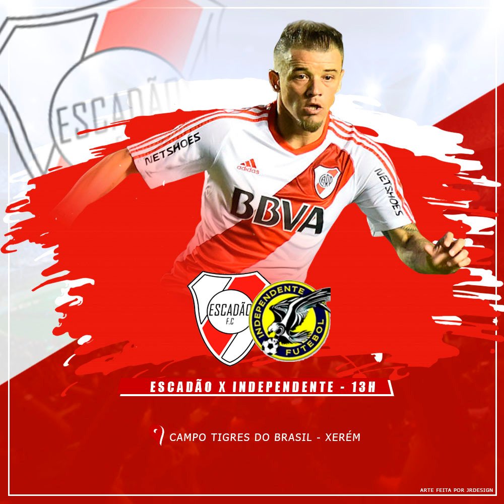 EscadaoFC17's tweet photo. Nossa primeira batalha está aí, vamos com tudo nesse primeiro passo em busca do título! 🏆💪⚽🔴⚪
#AvanteEscadão
#CopaRvb2019 https://t.co/QCu4CjiVKN