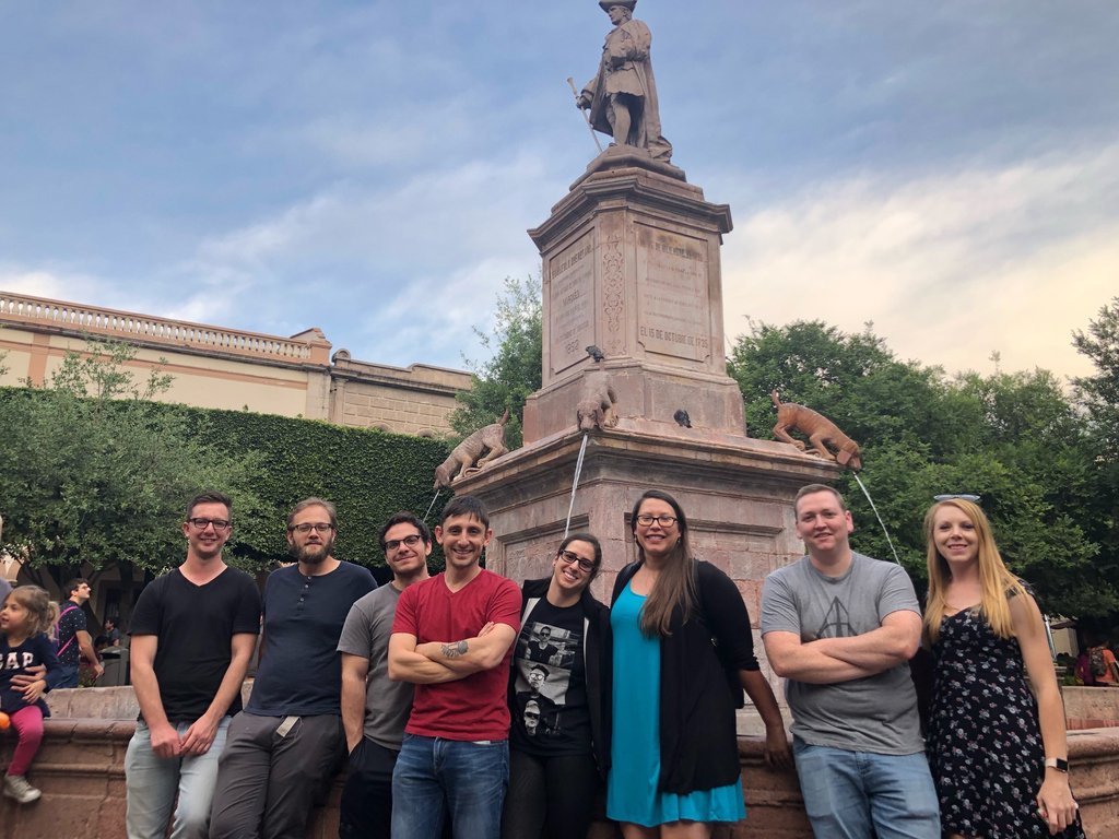 FAUJupiter's tweet photo. FAU Neuroscientist Alex Keene Hosts Annual Cavefish Meeting in Mexico.
@WilkesHonorsFAU Erik Duboue, Ph.D., Johanna Kowalko, Ph.D., and Cavefish Tri-Lab trainees presented research using the blind Mexican cavefish. 
https://t.co/O7BWPUwHJz
#FAU #Research #Mexico #Cavefish https://t.co/IyKOGSFuhD