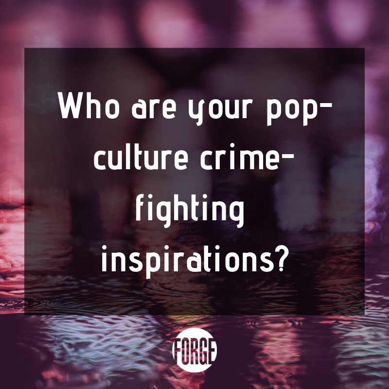 ForgeReads's tweet photo. #ForgeCrimeChat q3!
Who are your pop-culture crime-fighting inspirations?
(Sherlock & Watson? An agent from an initialed crime show? Superheroes? A lone-wolf noir hero from your favorite childhood novel?)
@HankPRyan @SL_Smith_ @RachelHowzell @goldman_matthew @ChetTheDog https://t.co/uY3zo8Gd0u