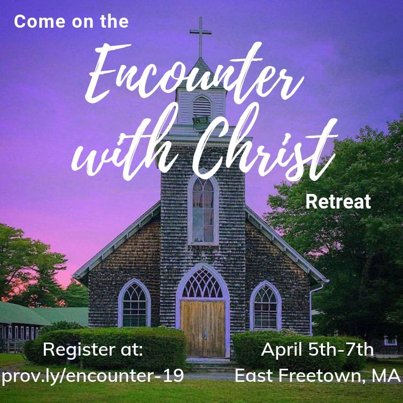 🎶One Day More🎶 Sign up today for the Encounter with Christ Retreat! Christ is calling, say yes! Witness talks, prayer, fellowship, and much more! Registration closes tomorrow (4/3) night! Register at: prov.ly/encounter-19