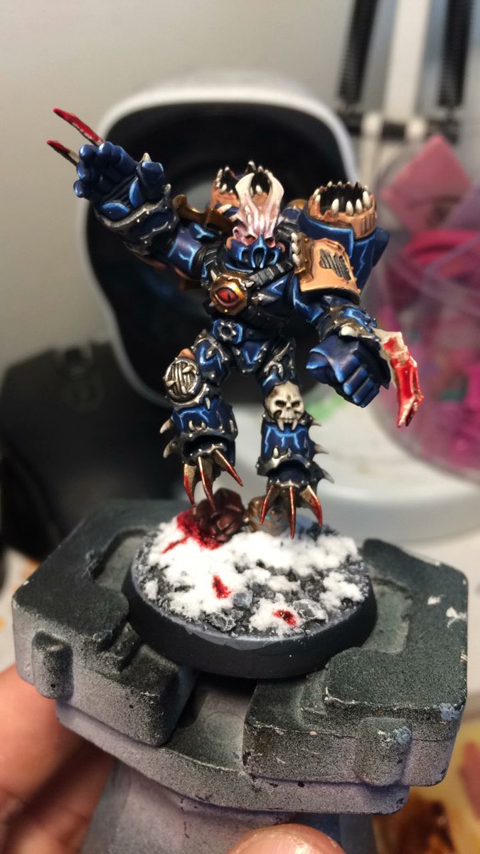 TGaravan's tweet image. First Night Lord mini just about finished. #warhammer #GamesWorkshop #PaintingWarhammer #warmongers #40k #nightlords