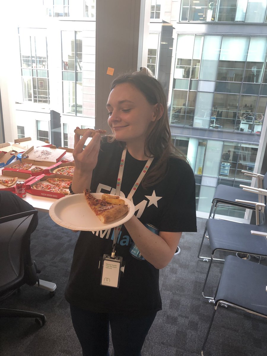 FDMGroup's tweet photo. That’s a wrap on day 1 of our #hackathon! Now for a well-earned slice of pizza. Join us tomorrow for day 2!  #FDMcareers #STEMHack @glasgowmarrow @AnthonyNolan https://t.co/0o7l1Ix5sN