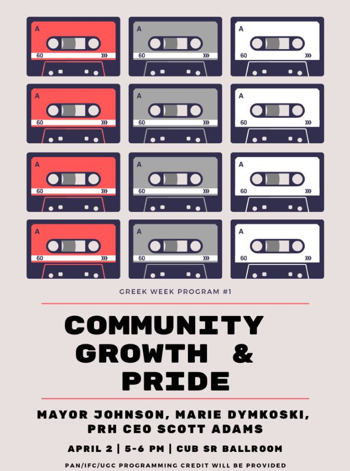 Day one was great! Today we have the blood drive from 10-4, and programming tonight from 5-6! Also, don’t forget to check in for your team on the mall while wearing coug gear from 10:30-1!