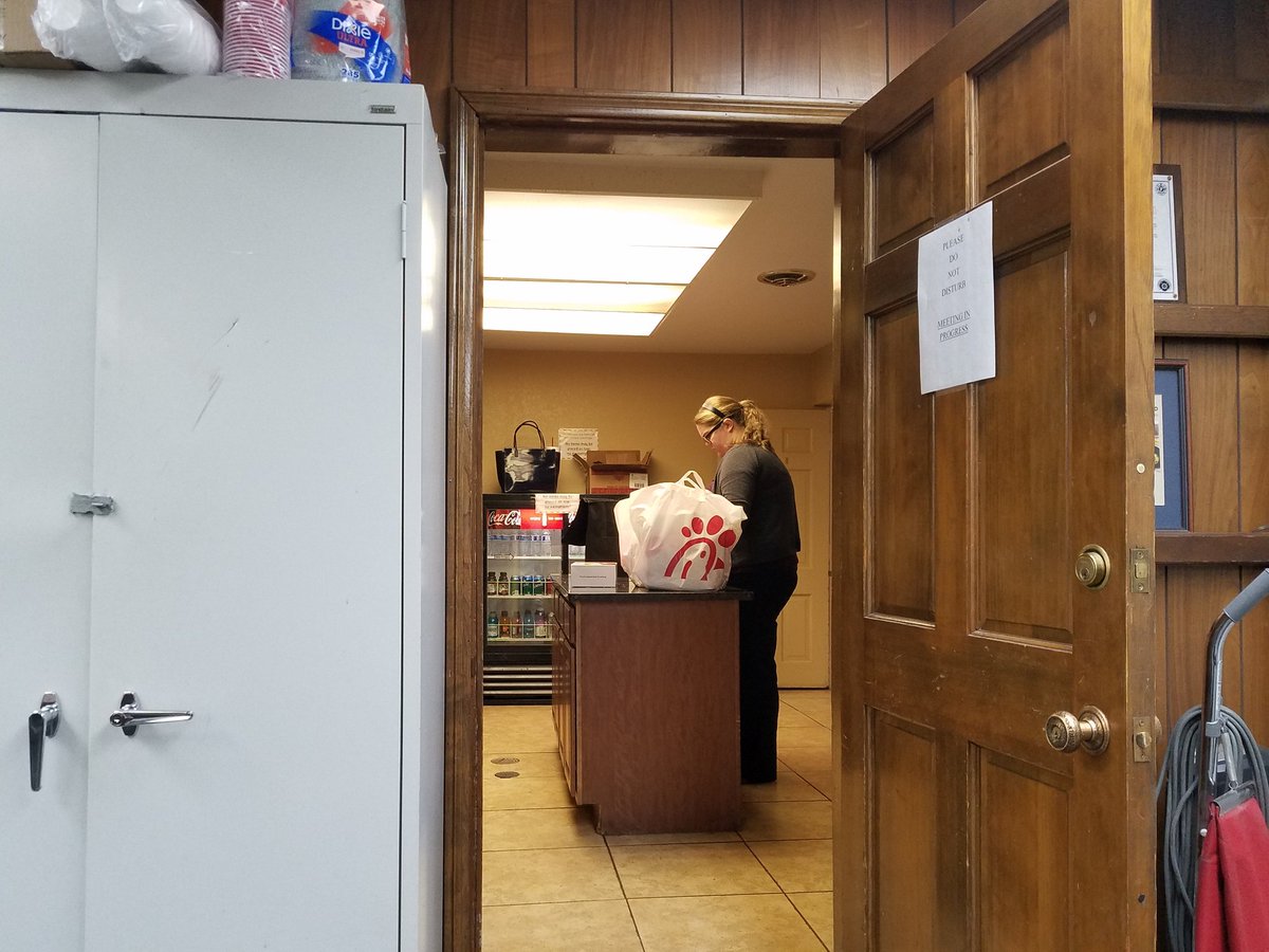 viviris's tweet photo. Lunch at the #sanantonio #fireunion headquarters today during contract negotiations is @ChickfilA https://t.co/Ica835LZC1