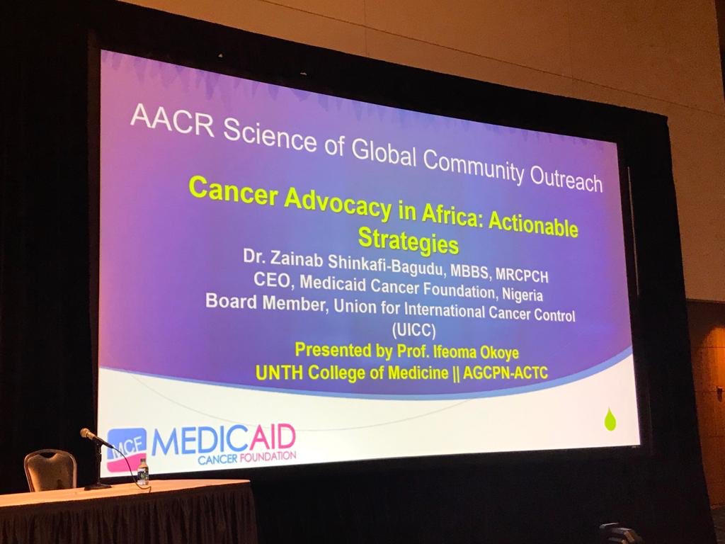 DrZSB's tweet photo. Sadly as I couldn’t be physically present at this year’s @AACR meeting in Atlanta, I sent a message calling for more scientific approach to community outreach on Cancer in LMIC like Nigeria and why global collaboration is urgent. @okoyeij2002 @CSG_LSHTM @uicc @DrOdedina @CaPTC7 https://t.co/OwSKXfYxFA