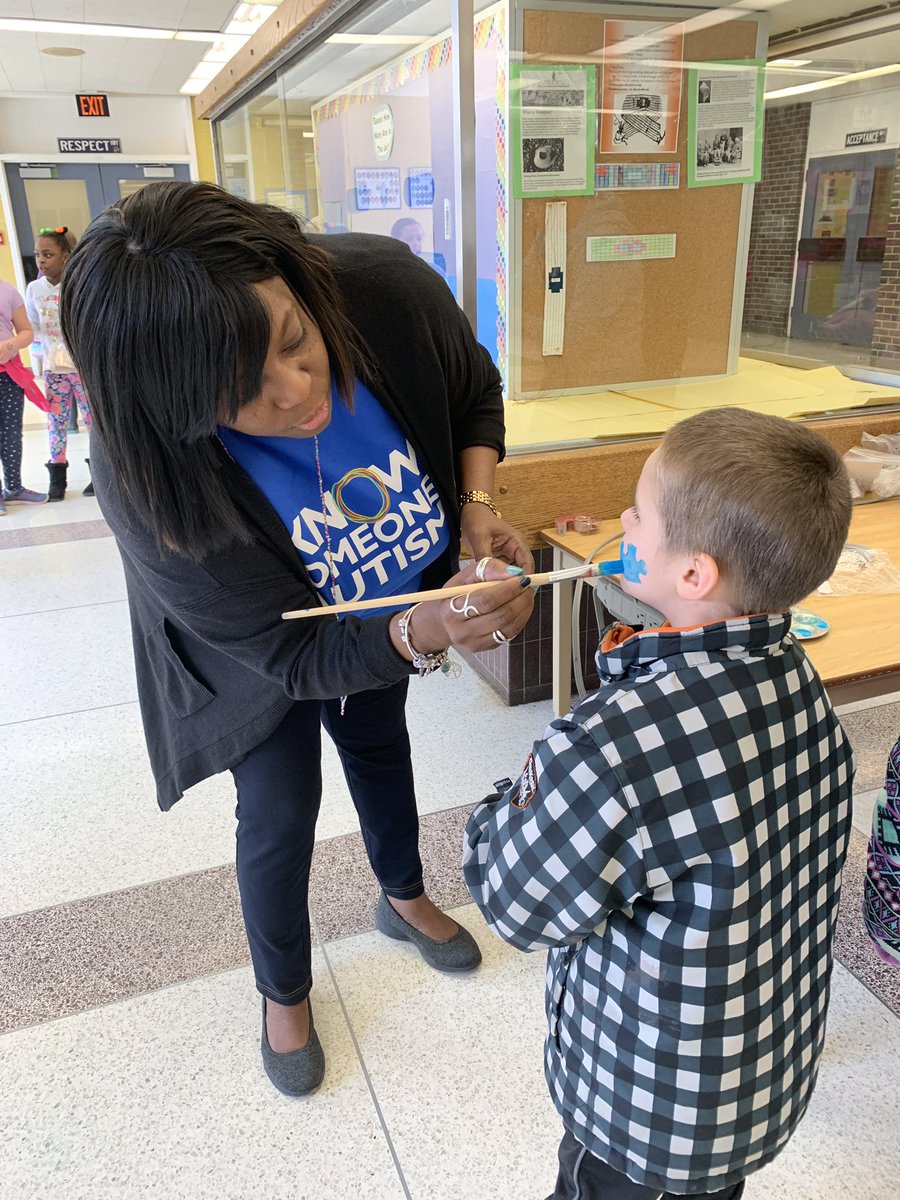 Face painting for Autism awareness!