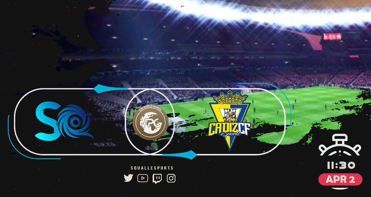 MatchDay ⏳

🏆| <a href="/OfficialVPG/">Virtual Pro Gaming</a> World Series
🆚| <a href="/Cadiz_CFESports/">Cádiz CF eSports</a> 🇪🇸
🏟️| Away

Good Luck guys @SquallProclub 💙🌪

#SquallLine
<a href="/VPGSA/">Saudi Virtual Pro CLUBS</a>