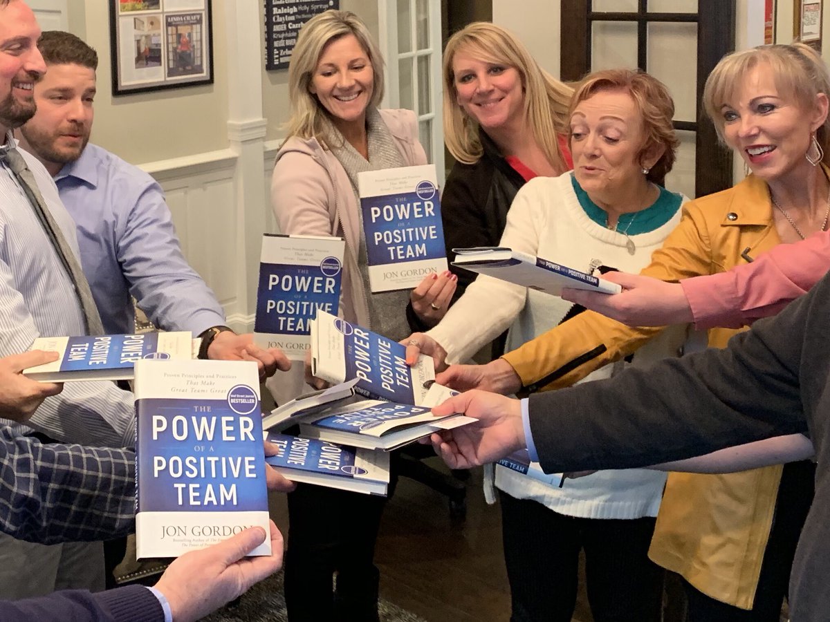 KimCrumpRealtor's tweet image. @JonGordon11 - amazing team meeting today; your book title backwards - A Positive Team is Powerful.