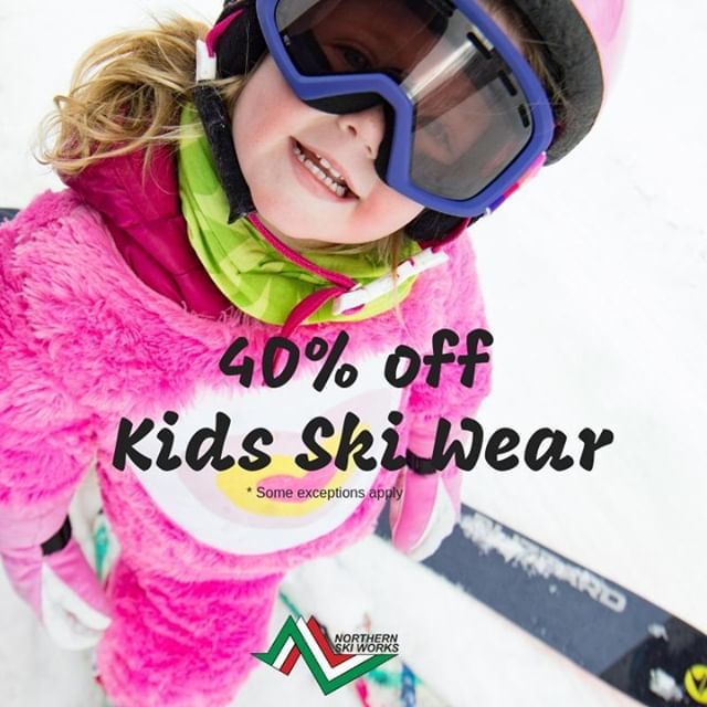 Now's the time to shop for the kids for next year! All kids ski wear 40% off in store and online. (some exceptions apply) Link to website in bio 👆 #sale #endofseasonsale #kidsclothing #kidsskiwear #kidsskijacket #kidsskipants ift.tt/2TRYUq6
