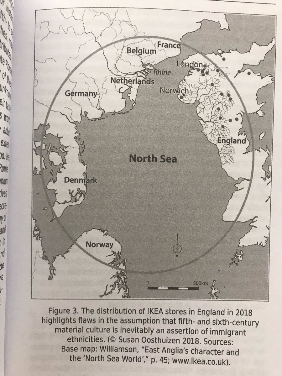 holland_tom's tweet photo. In 2000 years, @DrSueOosthuizen wittily suggests, archaeologists may interpret the remains of IKEA stores as evidence “of the colonisation of Britain by Swedes in the late 20th &amp; early 21st C, &amp; the stores as places designed to state &amp; preserve the immigrants’ Swedish identity.” https://t.co/i4CW0alsyd