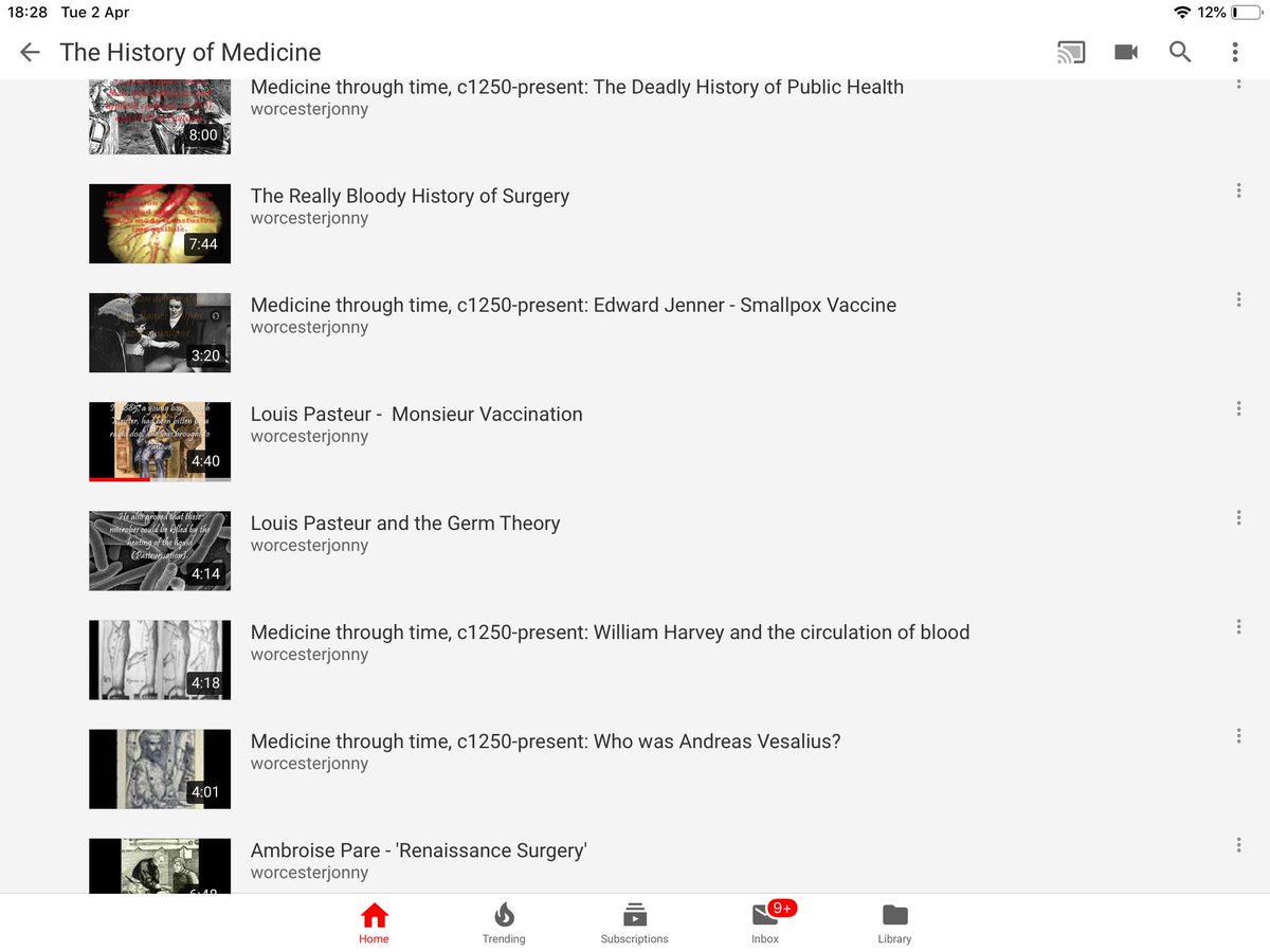 y_history's tweet photo. YEAR 11- this is F A B! https://t.co/HHpG0m4ce8
Revision playlist with some super stuff on Health and Medicine! #makerevisionfun
Type in Jonny Worcester and the playlist comes up. https://t.co/eZKSNOMMQe