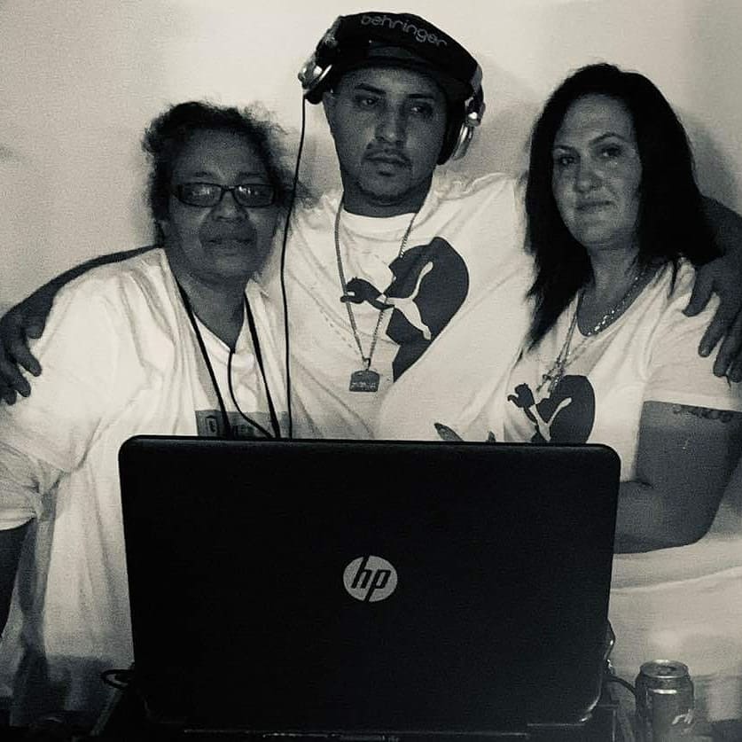 My mom and my wife  and me