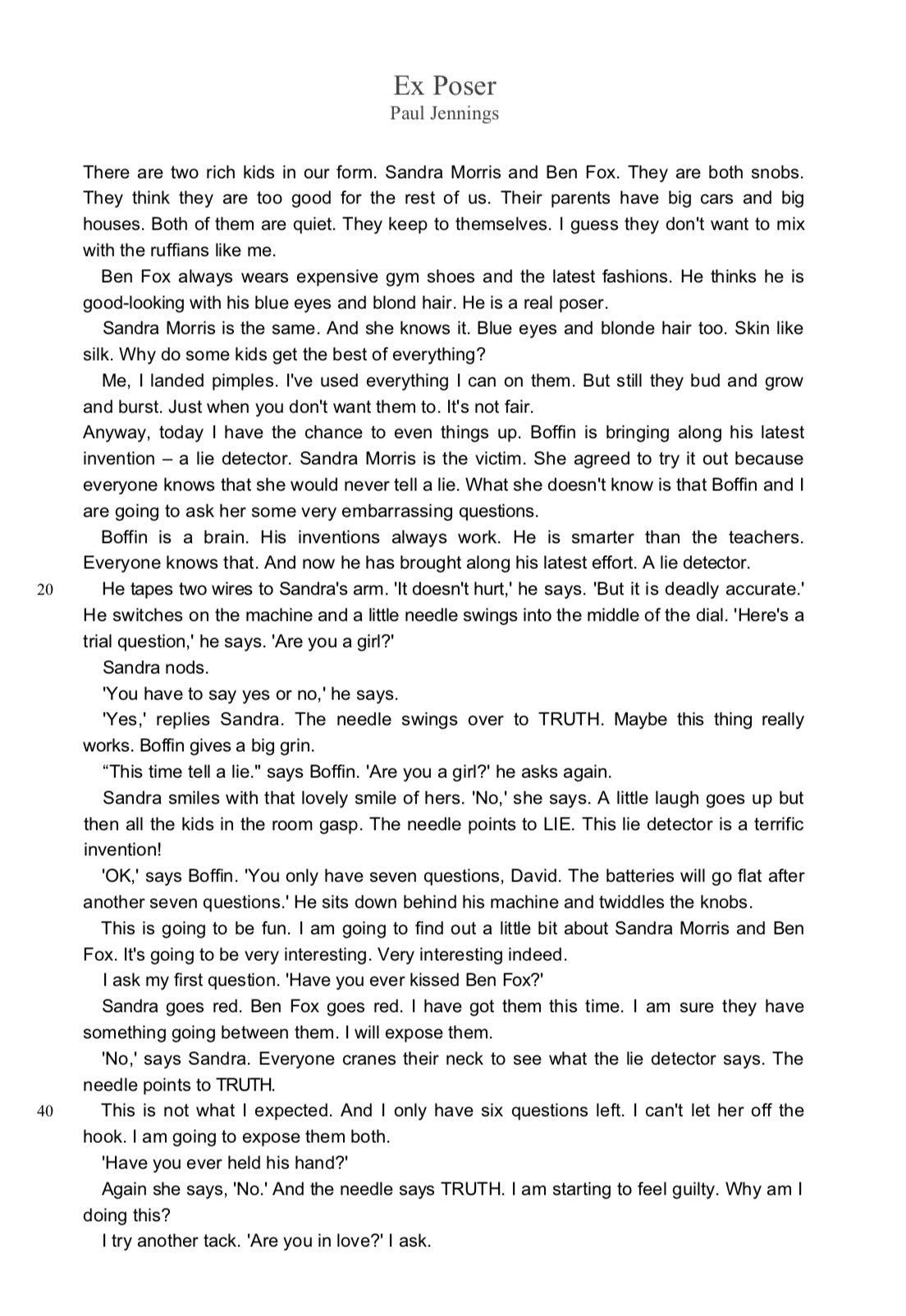 Ex poser short story best sale