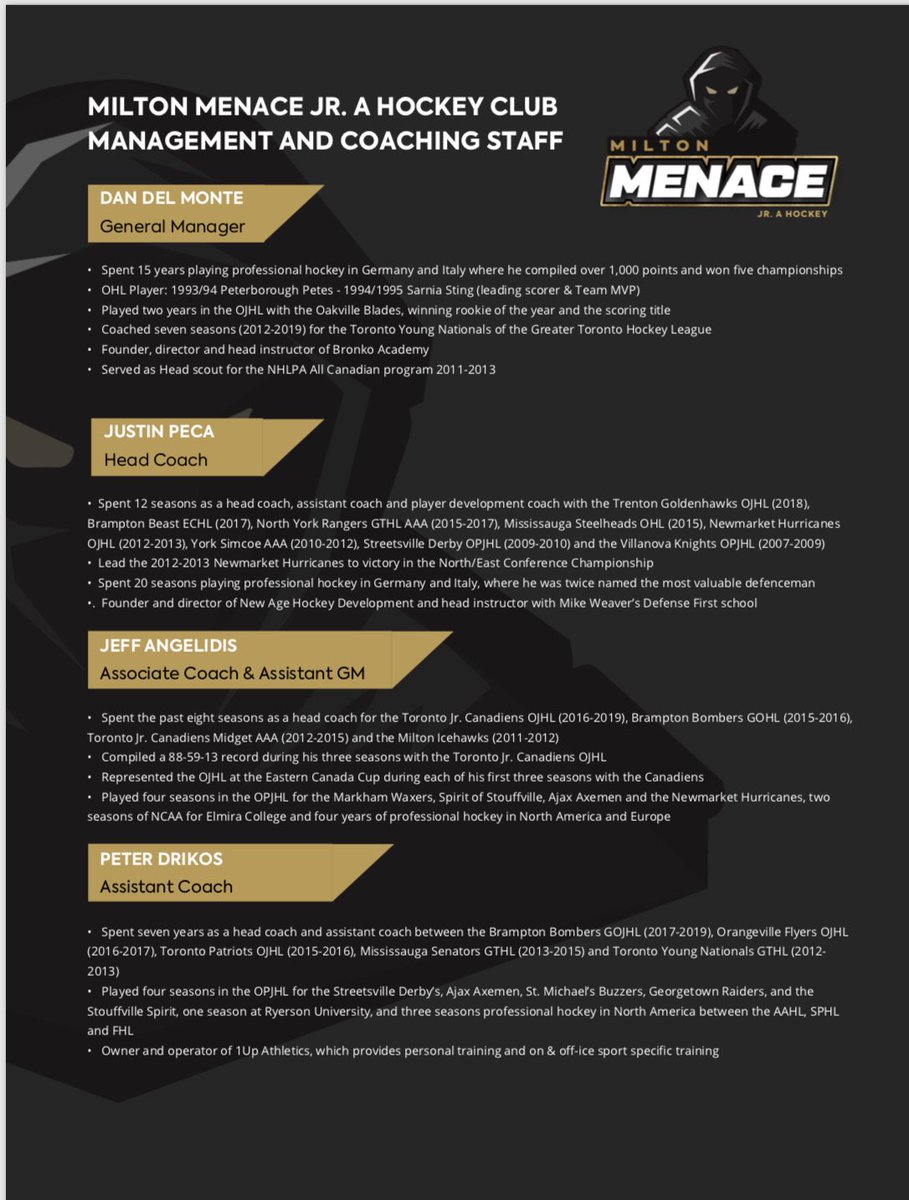 JJA19's tweet photo. Beyond excited for this new opportunity that allows me the privilege to do what I love in the city that I live while raising my family. Eager to get started with a driven and focused group of brilliant individuals. @MenaceOJHL @OJHLOfficial https://t.co/lJON72t3B8