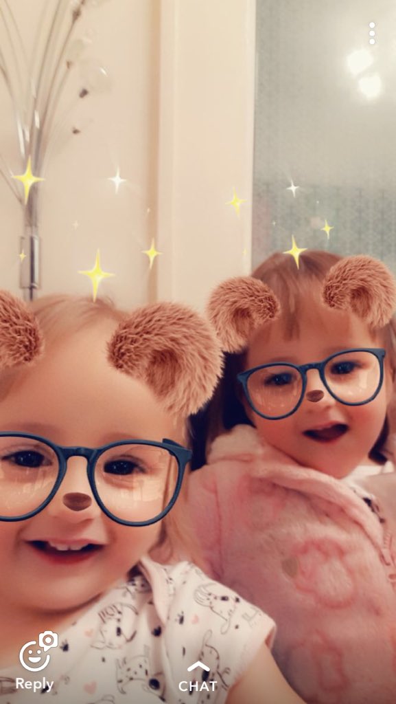 Trying a bit of snap chat #twingirls##doubletrouble#
