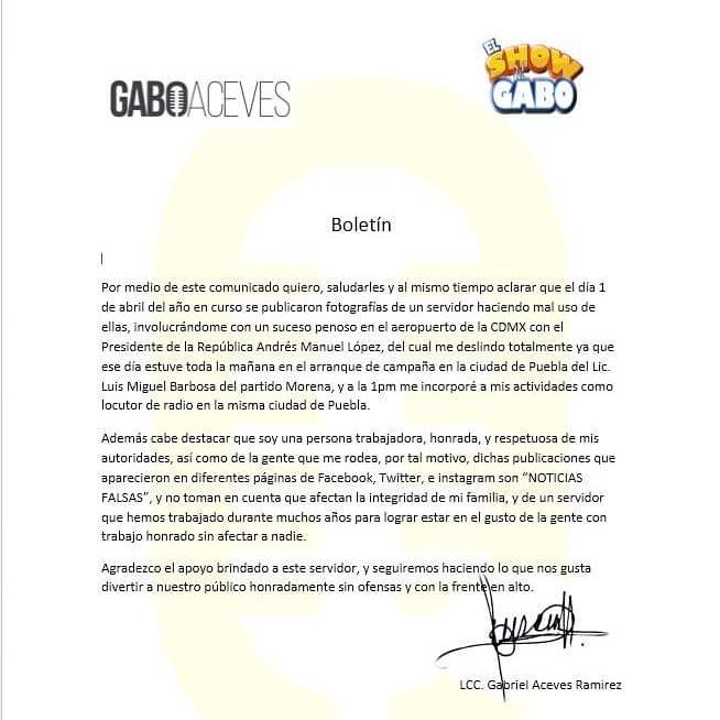 ElShowdelGabo's tweet photo. @JJMSLU @Megacable @gabooaceves @D_Gilead @Lopezgtz123Jose @AEll45 @AztecPride__ @_VicenteSerrano @NancyRodriguezO @prole_ciudadana @1004Laf @joganu_55 No tenemos nada que ver con esa noticia https://t.co/zO7jnO5OET
