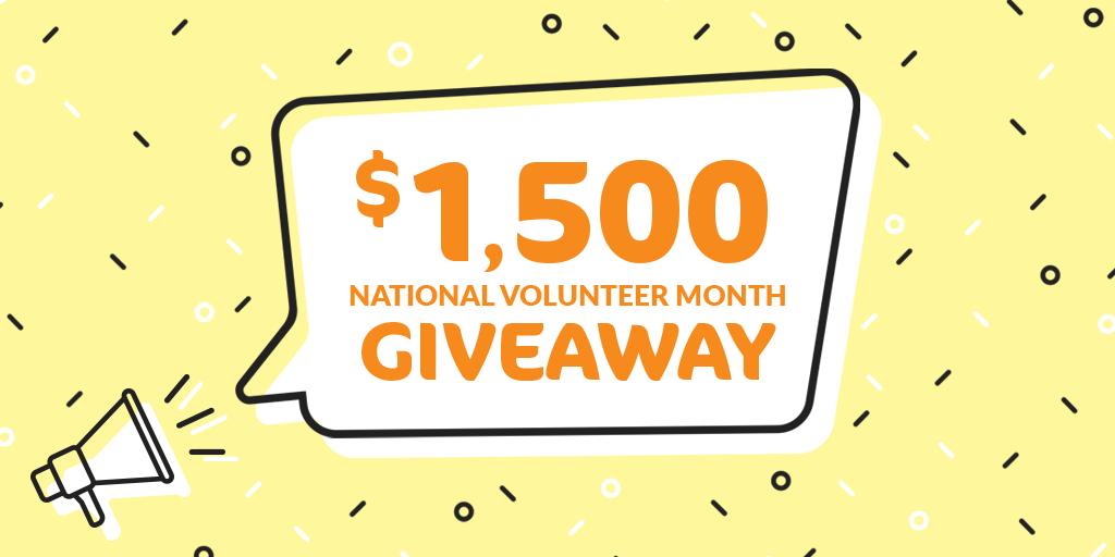 Know a nonprofit that could benefit from $500? Nominate them by 4/25 for a chance to win! signupgeni.us/nhi4 #giveaway #NationalVolunteerMonth