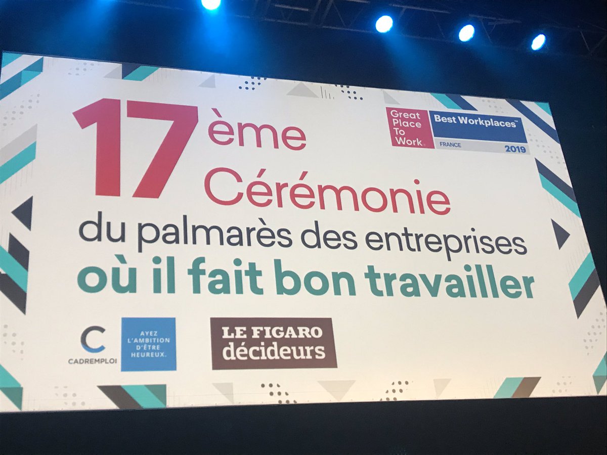 <a href="/GPTW_FRANCE/">GPTW_France</a> <a href="/EYFrance/">EY France</a> en lice pour le palmarès 2019 des entreprises où il fait bon travailler.