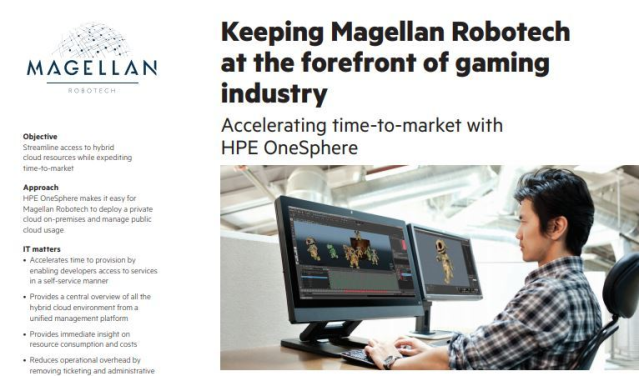 HPE_GreenLake's tweet image. #HPEOneSphere makes it easy for #MagellanRobotech to deploy a private cloud on-premises and manage public cloud usage. bit.ly/2CMUGdy