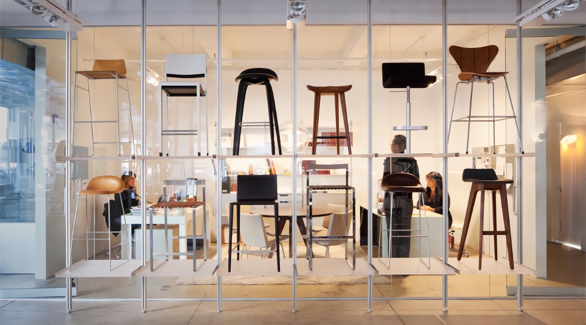 rakks's tweet photo. Imagine displays beyond bookshelves. The adjustability of Rakks gives you the freedom to dream up creative showcases for products in all shapes and sizes. Like our pole mounted system, shown here at the @suiteny showroom.
#betterdesignendures #rakksshelving #shelflife https://t.co/LCSLSwfwob