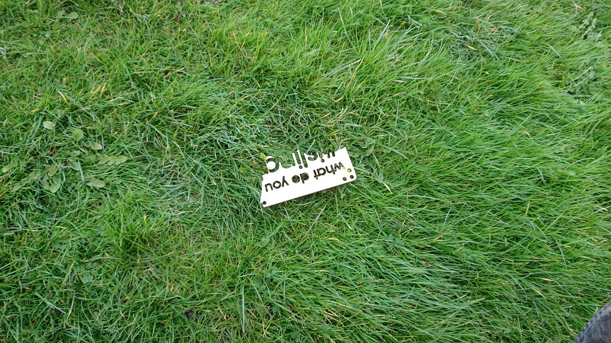 amcewen's tweet photo. So, only one of the three #IslingtonDivide signs from @lpoolservicejam #GSJam are still standing. I'll have to laser cut some more out of something a bit sturdier than 3mm poplar... https://t.co/vfJljqKiav