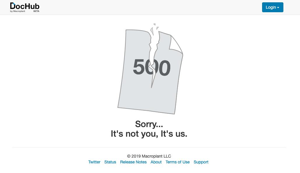 theVISHESHone's tweet image. A more descriptive Error 500 message. #dochub