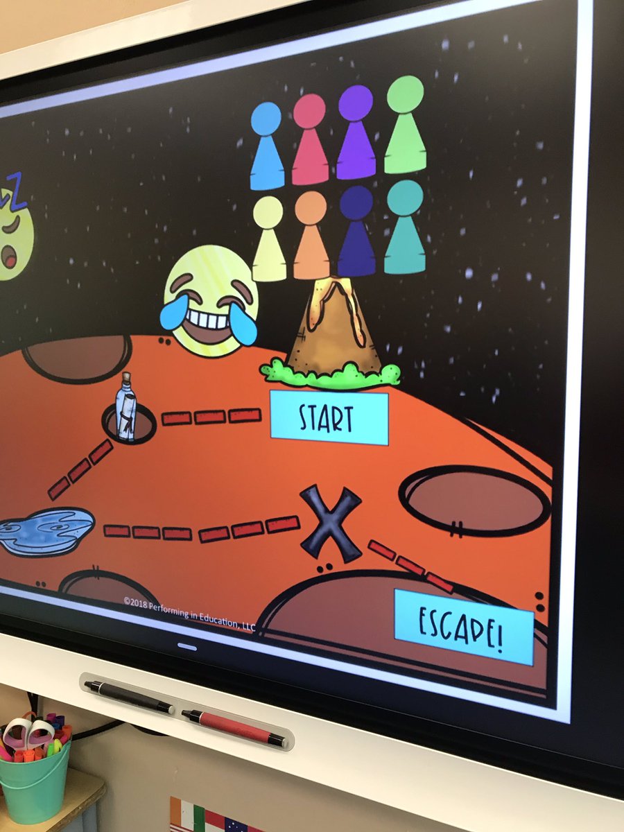MsJonesistheJam's tweet photo. Final Boot Camp Activity: Escape Planet Emoji @BonitaCharter These 6 drill teams are competing to see who can return to Earth by solving different reading challenges. https://t.co/eIofkRykbl