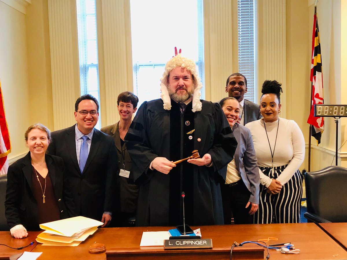 NTesq's tweet photo. A moment of brevity for this week’s best dressed! Del. @LukeClippinger aka THE CHAIRMAN aka my favorite chair, wins without any possible competition. #AprilFoolsDay #MGA19 https://t.co/pzLQfTEF7K