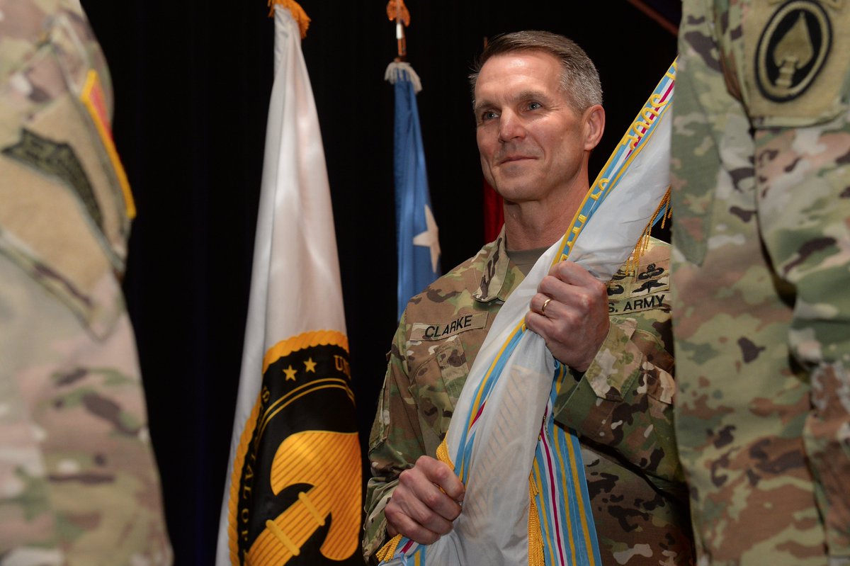 USSOCOM's tweet photo. "I am humbled and honored to assume the ranks of this command, but most of all to be amongst the finest warriors our nation has ever known,”  said Clarke. https://t.co/be7s3rngYC https://t.co/kowVkSRStO
