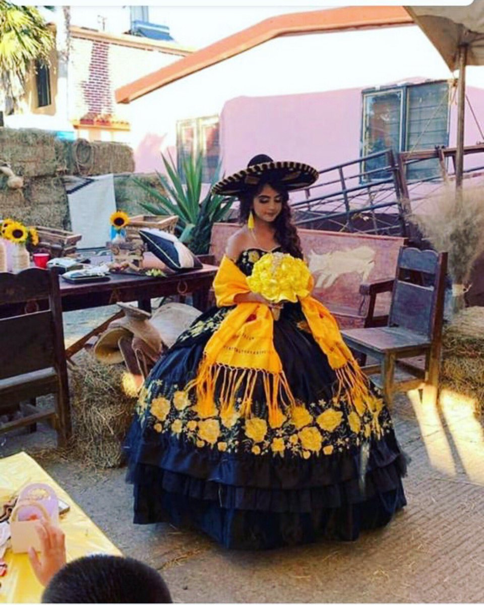charro dress black