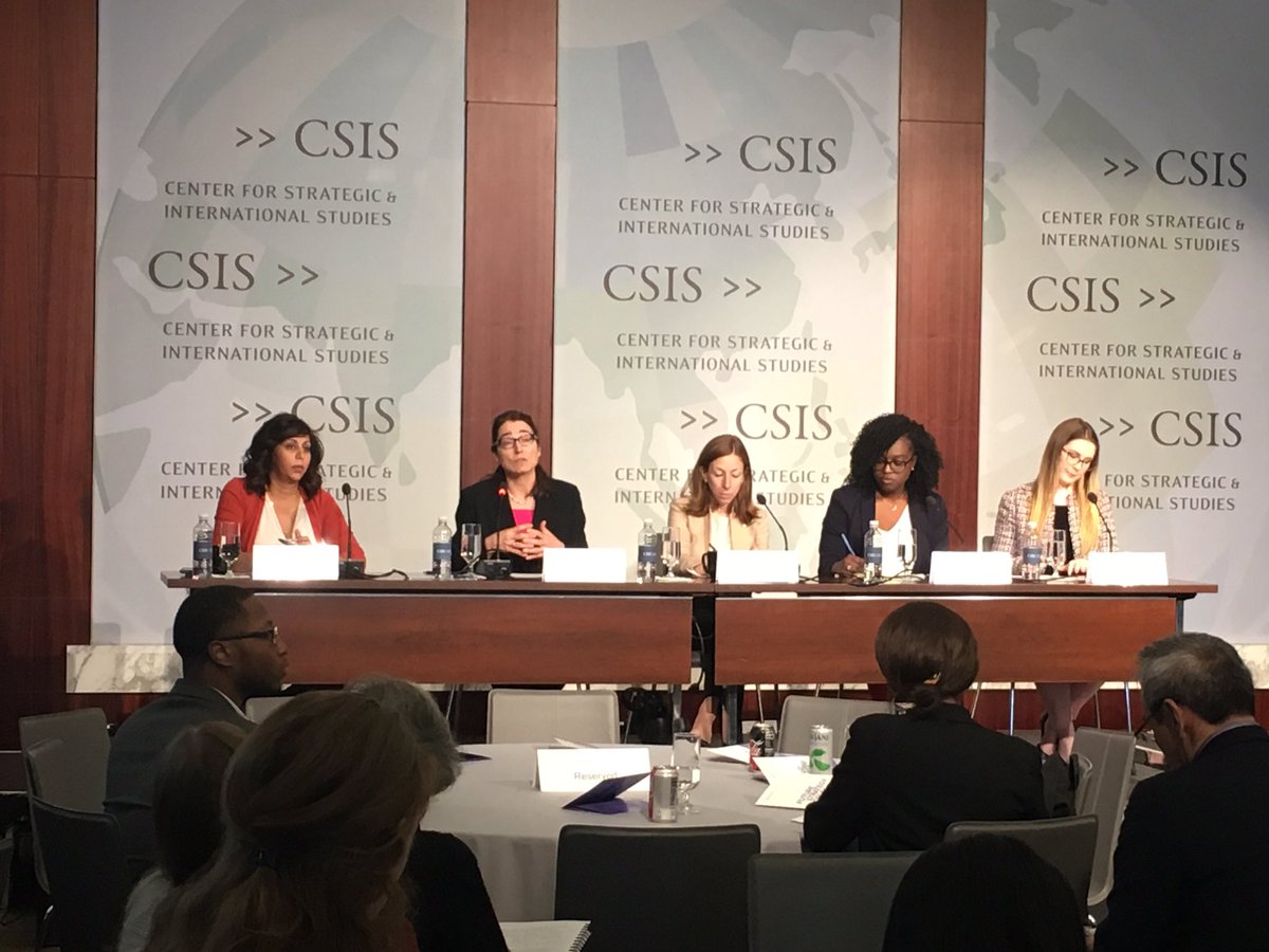 Panel 3 on Economic Statecraft led by moderator@RadhaKIyengar and panelists @sarahbsewall @CamilleEsq @Energy_Liz and @torikwhiting #FutureStrategyForum @Smartwomen @KissingerCenter @csis_isp @CSIS