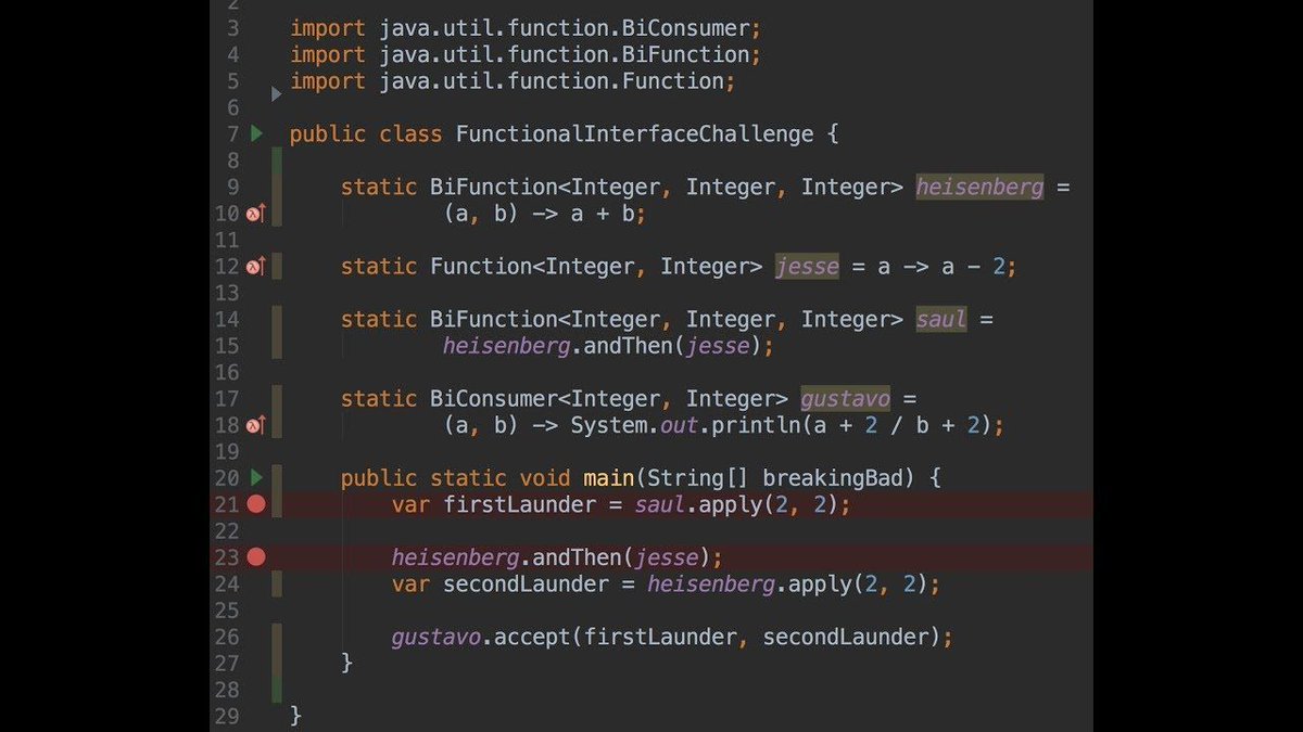 RafaDelNero's tweet photo. Learn how to use the #Function and #BiFunction interfaces from @Java!

#JavaChallengesVideos

Improve your @Java skills:
https://t.co/tFIKMBPaxY https://t.co/hHNMGedx1C
