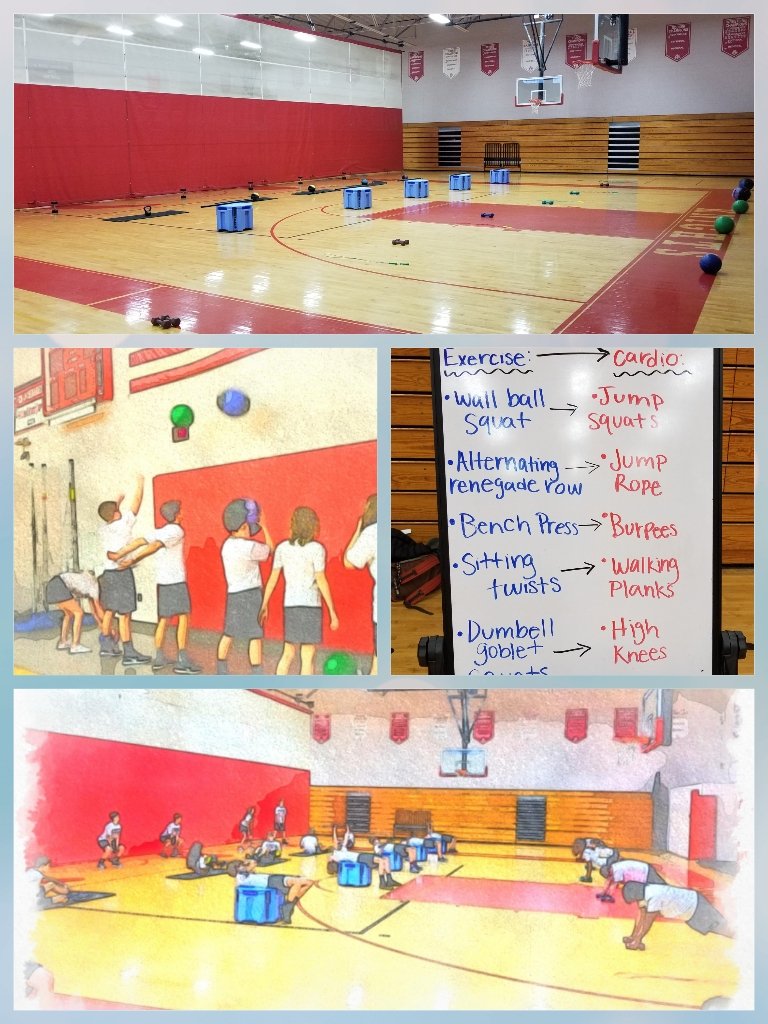 cgreschak1's tweet photo. Today's circuit was a hit!!💪👊 Everyone was moving!! #physicaleducation #su-perstars #PEforlife #currituckk12 https://t.co/yWGWSdQBz0