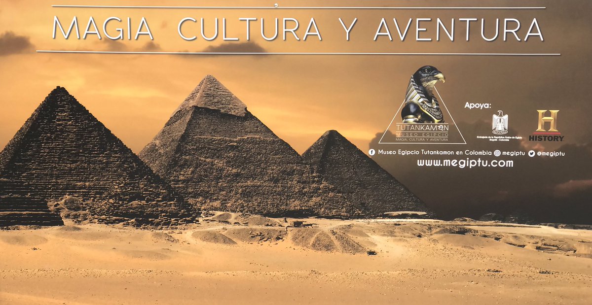 megiptu's tweet photo. Si quieres vivir una experiencia inolvidable ven al Museo Egipcio Tutankamón y descubre todo sobre una cultura única.
Ingresa a  https://t.co/MngQo274lX, compra tus boletas y planea tu visita. @mundo_aventura https://t.co/5p8RqNImET