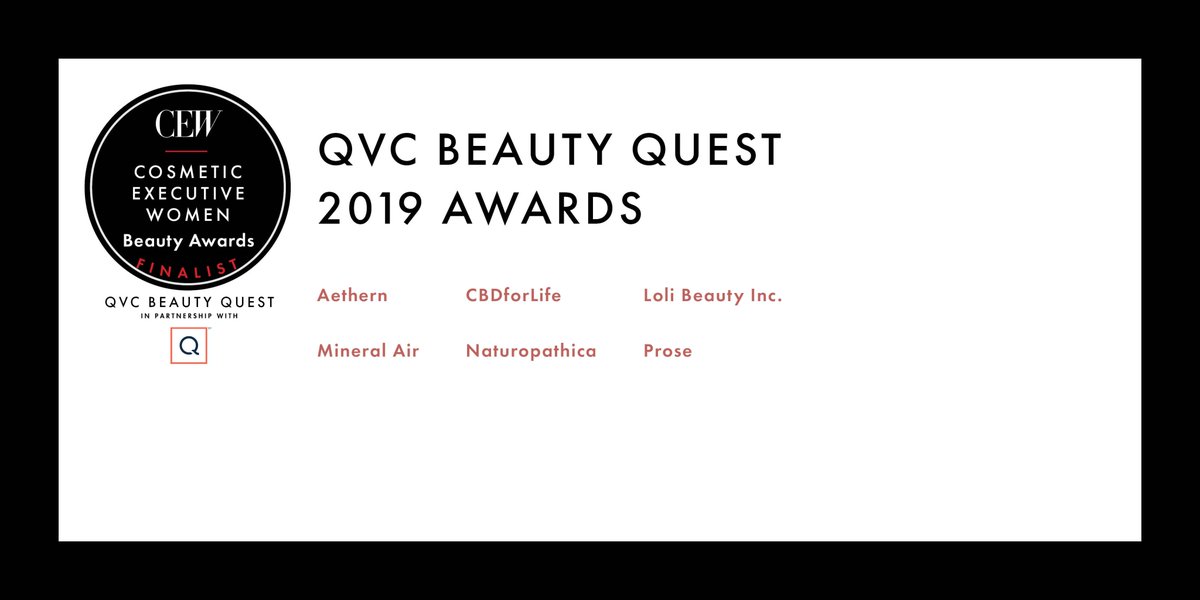 CEWinsider's tweet photo. Announcing the @QVC Beauty Quest #CEWFinalists, which recognize the next big thing in beauty. https://t.co/rqjwc299Cv