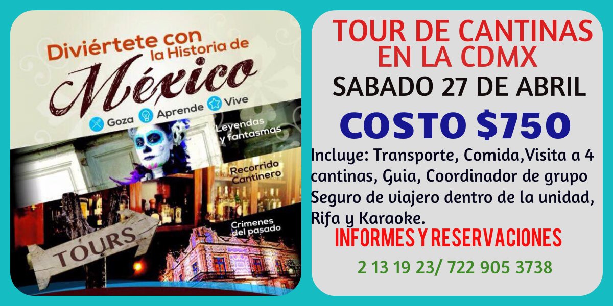 InnovaTourMx's tweet photo. Te esperamos, a vivir esta magnifica experiencia #Innovatour La forma mas rica de viajar. #csicyberside https://t.co/3Iw6pZnepd