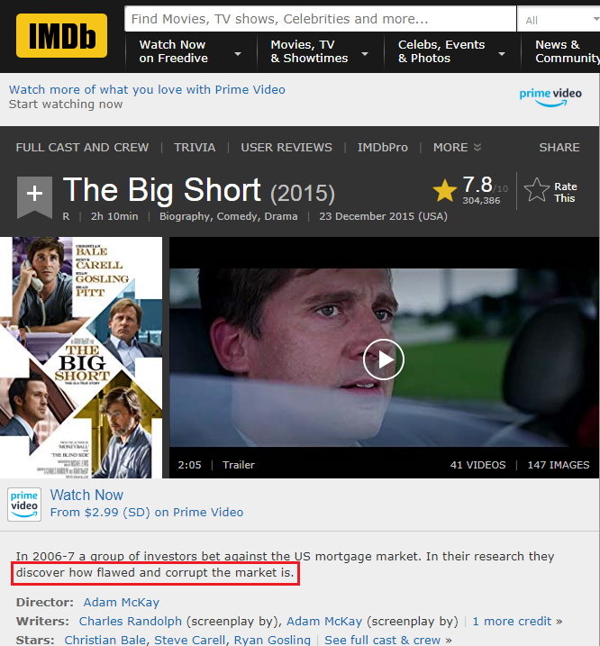 ITGuy1959's tweet photo. @Shem_Infinite @LibertyAndTech @lukerosiak @ChuckRossDC @EpochTimes In the 2007-08, a handfull of investors saw thru establishment BS that the housing market was fine. Michael Lewis wrote a book & Hollywood later glorified them. In 2017-19, a handful of journalists saw thru establishment BS of Russia "collusion". Will Hollywood glorify them? 🤔 https://t.co/KUBHq8P5yz