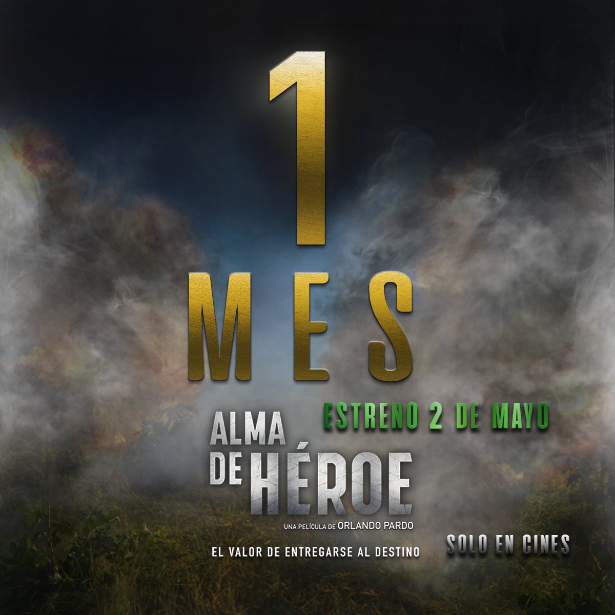 ¡ 1 MES PARA EL GRAN ESTRENO DE #AlmaDeHéroe!

Te invitamos a ver y compartir el Trailer Oficial. 
Click AQUÍ: youtu.be/fAn4qbVQRyY 

ESTRENO 2 DE MAYO EN LOS CINES DE COLOMBIA