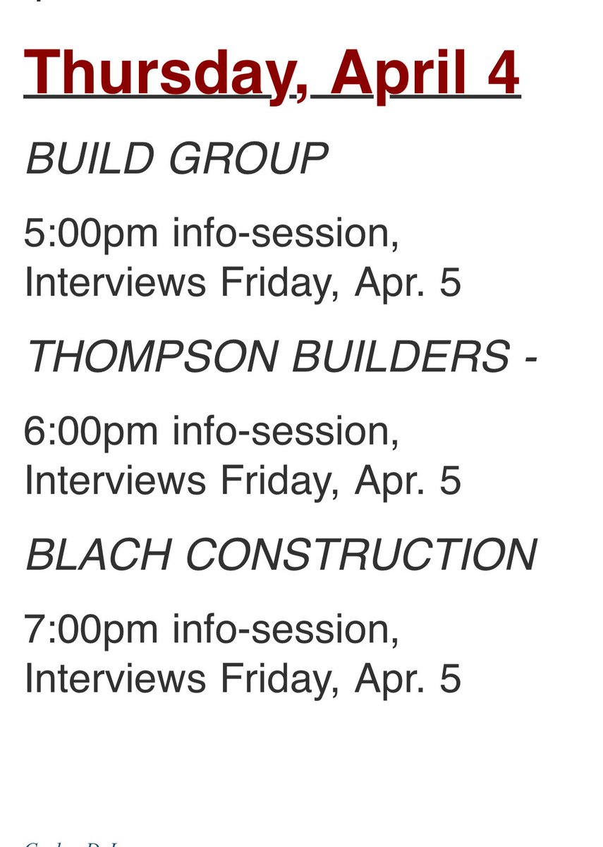 Company recruiting week 7! Spots are still available, stop by today with your resume to sign up! Resume paper is available in Langdon 101! *ONLY 2 WEEKS REMAINING FOR RECRUITING*