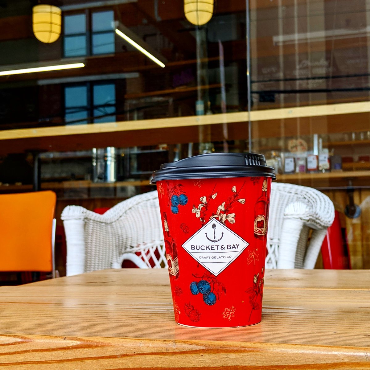 Made a stop at <a href="/bucketandbay/">Bucket & Bay Gelato</a> for a great pour over of a <a href="/modcupcoffee/">modcup</a> Ethiopian single origin 
#njcoffee