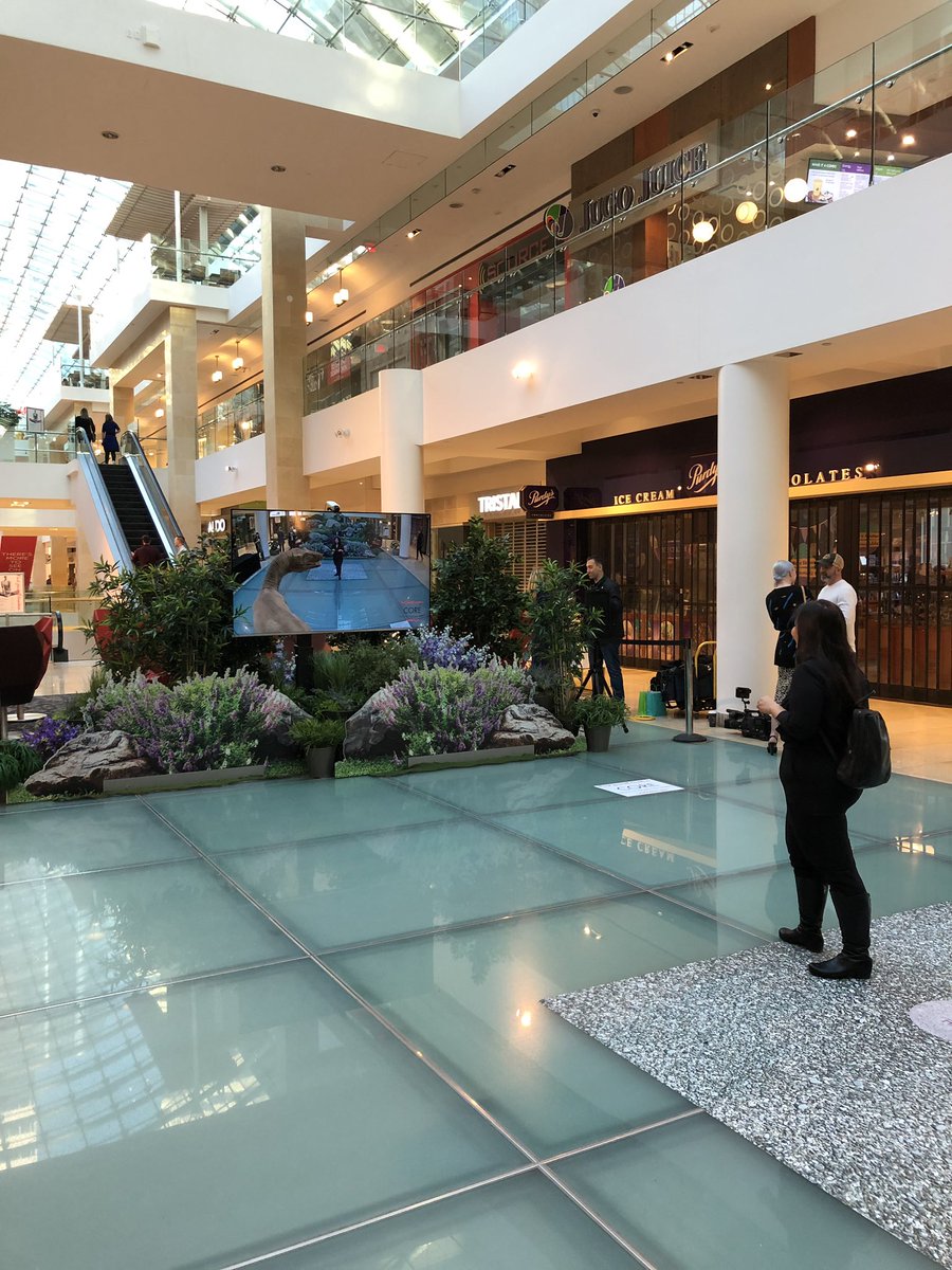 HeySeto's tweet photo. Augmented reality has taken over the second level of @COREshopping! Interact with whales, dinosaurs, penguins and more as it all gets captured in a special video/photos you can download after. On all month of April! #coreshopping #yyc #yycevents https://t.co/tGYMk1a5Nm