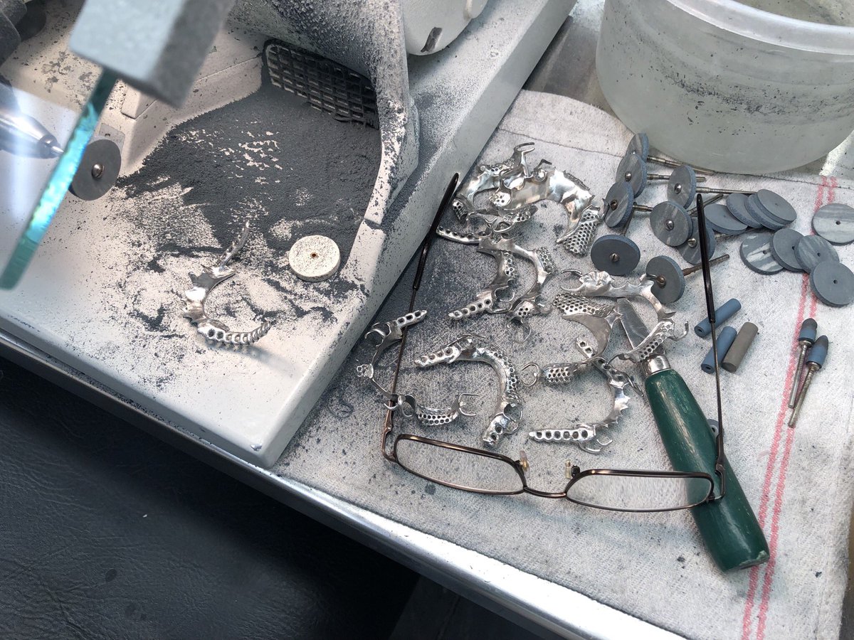 studio32CDT's tweet photo. On to the next step..... #lablife #dentistry #dental #dentist #acrylic #removable #dentaltechnician #removableprosthetics #smile #teeth #dentures #denture #partialmetalframework #rpd #mouthbling #certifieddentaltechniction 
#cosmeticdentistry #dentallaboratory #castflexhybrid https://t.co/5OABXSdNYZ