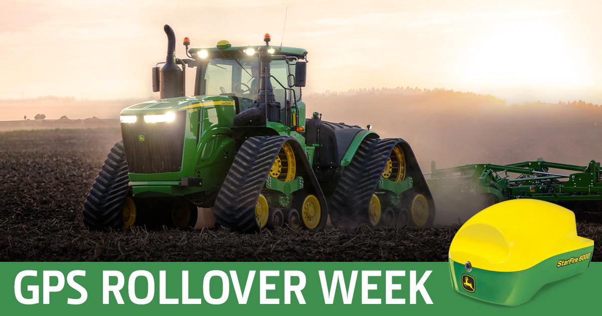 StarFire™ receivers will not be affected by GPS rollover week and there’s no update or patch needed. If you have questions, your dealer can help.