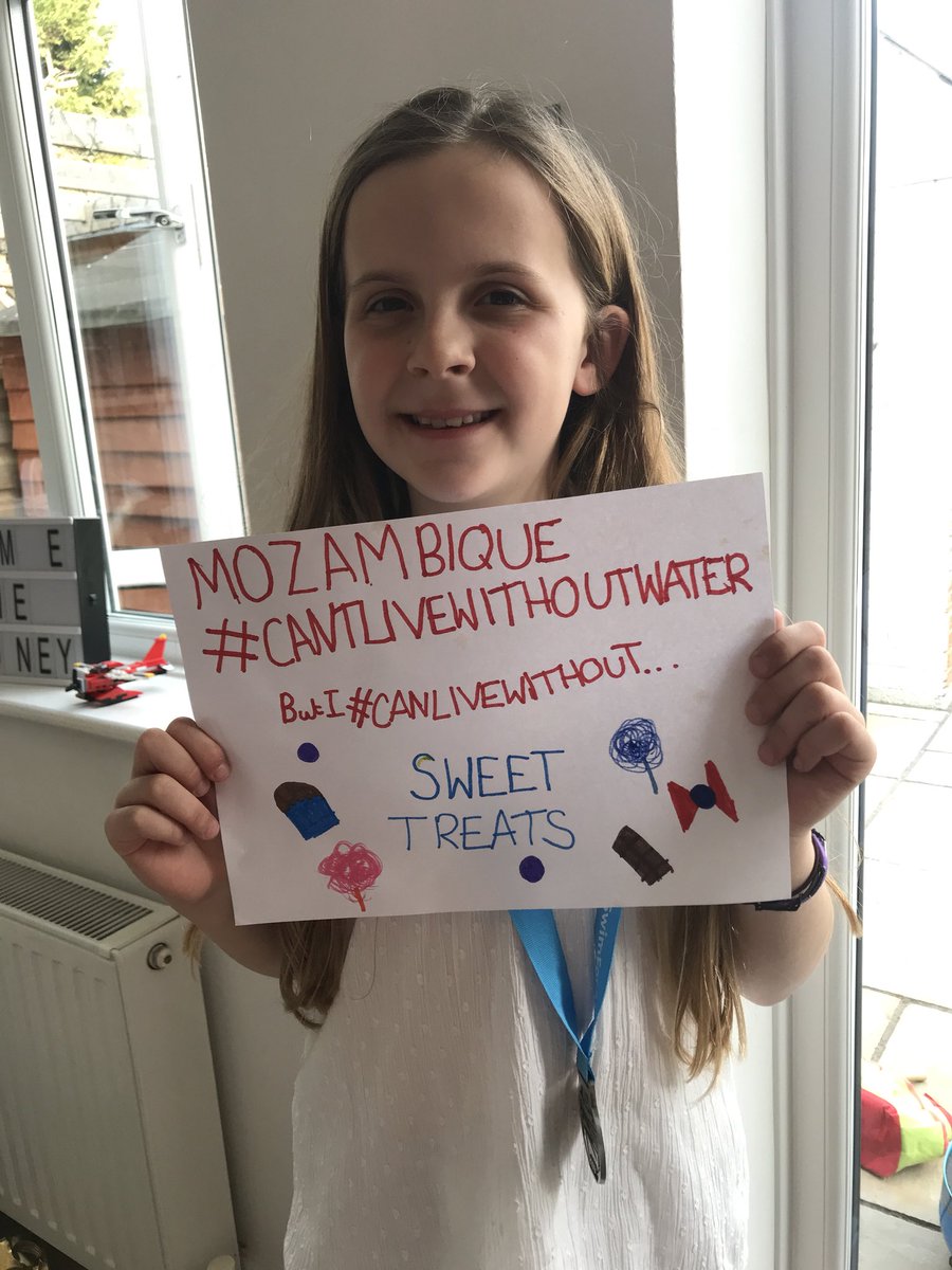 LetitiaMackie's tweet photo. The people of #Mozambique #cantlivewithout water but Ariana #canlivewithout sweet treats for 5 days. She’s donating this cost to @TeamRubiconUK. https://t.co/yURAcMjig7