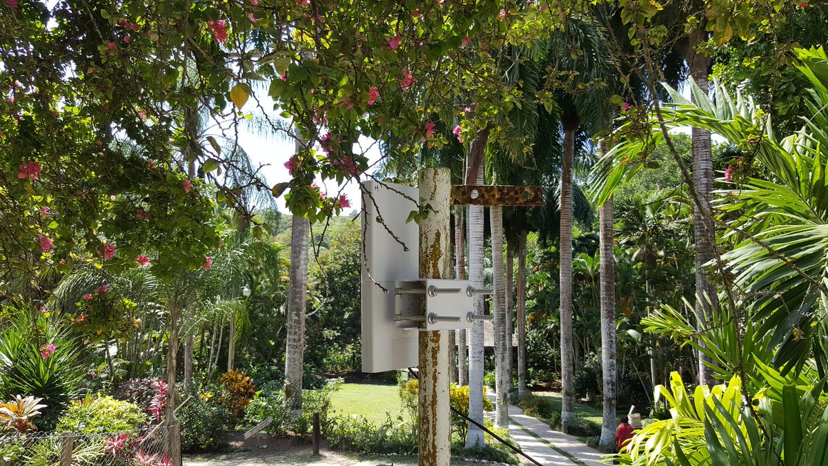 net_360's tweet photo. Get setup to deploy @GrandstreamNet mesh. High in this botanical garden to provide max coverage. Did testing and it worked great. @WillieHowe https://t.co/g9pBpgFQoE