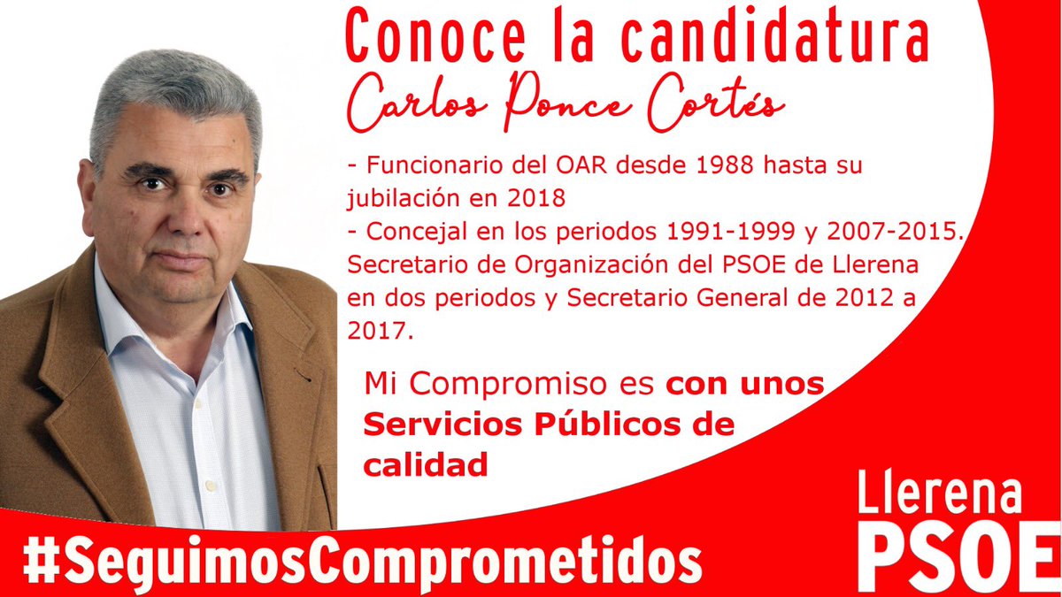JMS_Candidata's tweet photo. 🗣 Conoce la candidatura 🌹
N14: Carlos Ponce Cortés
#SeguimosComprometidos 🌳⛲️🌳
#LlerenaSiempre
#JuanaMorenoCandidata https://t.co/OH08TEFVM4