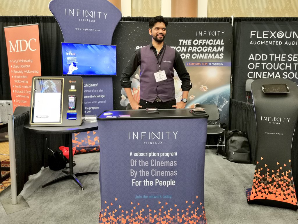 influxww's tweet photo. It's #MyInfinity show time at #CinemaCon ! Been a great start thus far! https://t.co/mJnp8oGgax