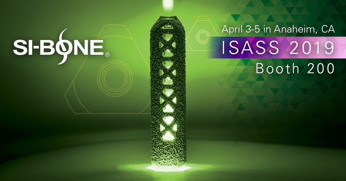 siboneinc's tweet photo. Heading to Anaheim for @ISASSorg this week? Be sure to stop by our booth to talk about the SI Joint as a pain generator of lower back pain. #ISASS19 https://t.co/iDOMuIsSSL