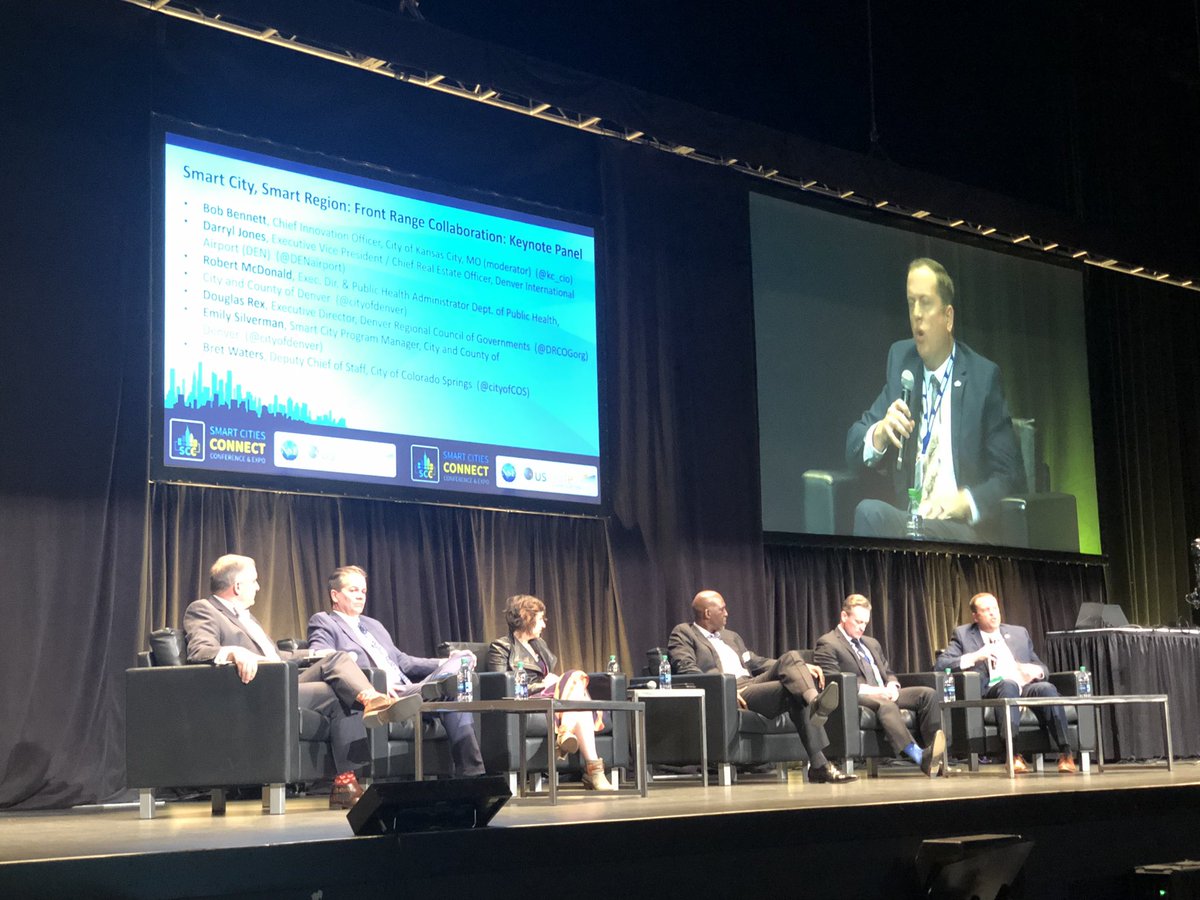 RyanTrujillo30's tweet photo. Great kickoff to @smartcityc with a panel discussion highlight the great work being done in Colorado and the @CityofCOS https://t.co/WJeGZmvtzU