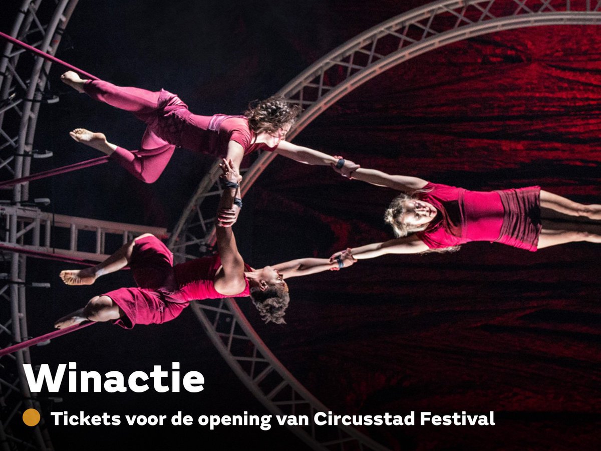 Je maakt nu kans op tickets voor de acrobatische openingsvoorstelling van Circusstad Festival 2019: Epifónima. Een bloedstollende show door stoere vrouwen over verandering: het begint bij jezelf! Winactie: bit.ly/Winactie_Circu…